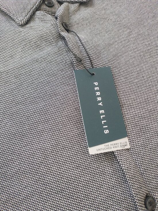 New Men's Slim Fit Short Sleeve Stretch Shirt Size M - Picture 4 of 7